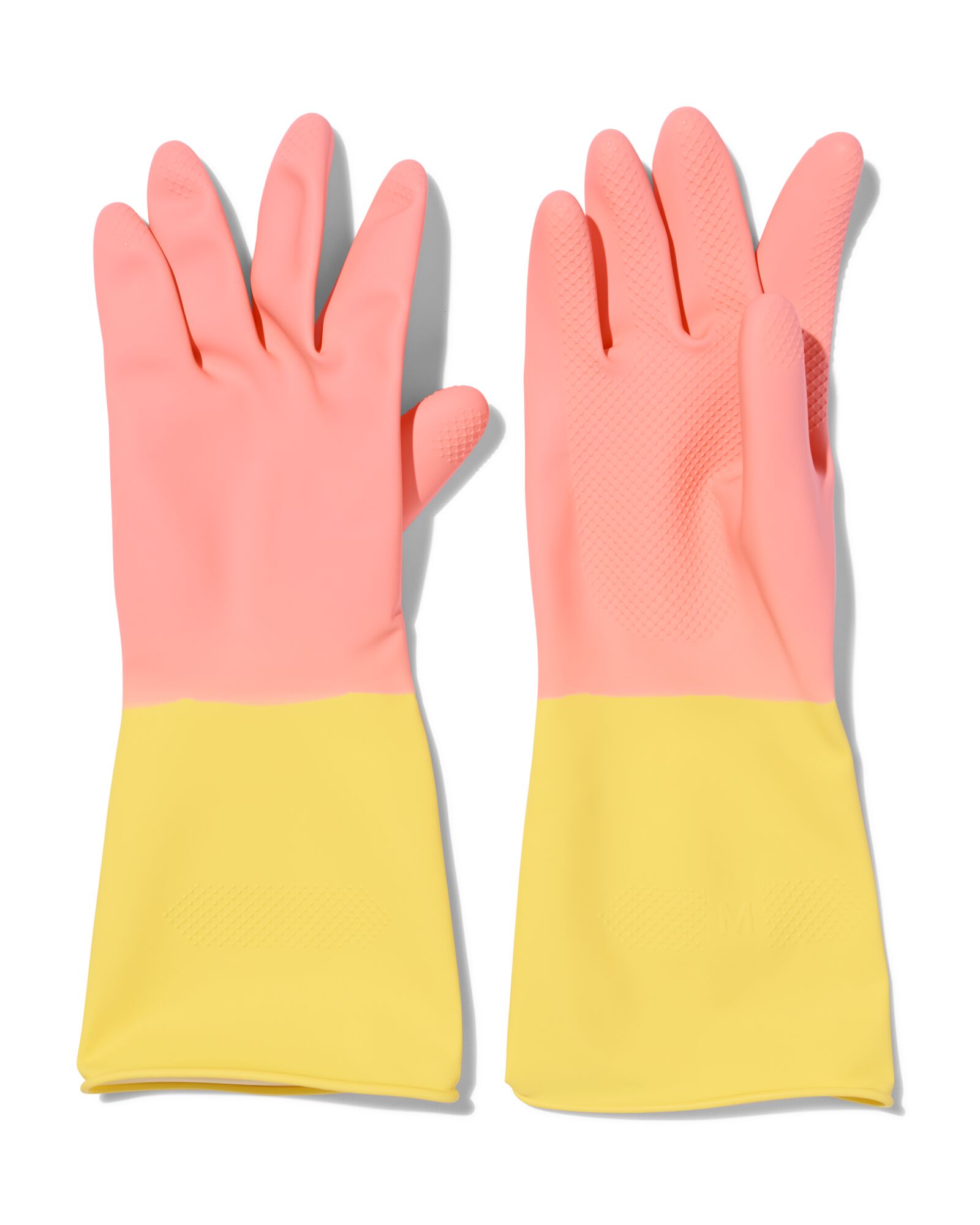 gants de m&eacute;nage en latex roses M (7-7,5) - 20540032 - HEMA