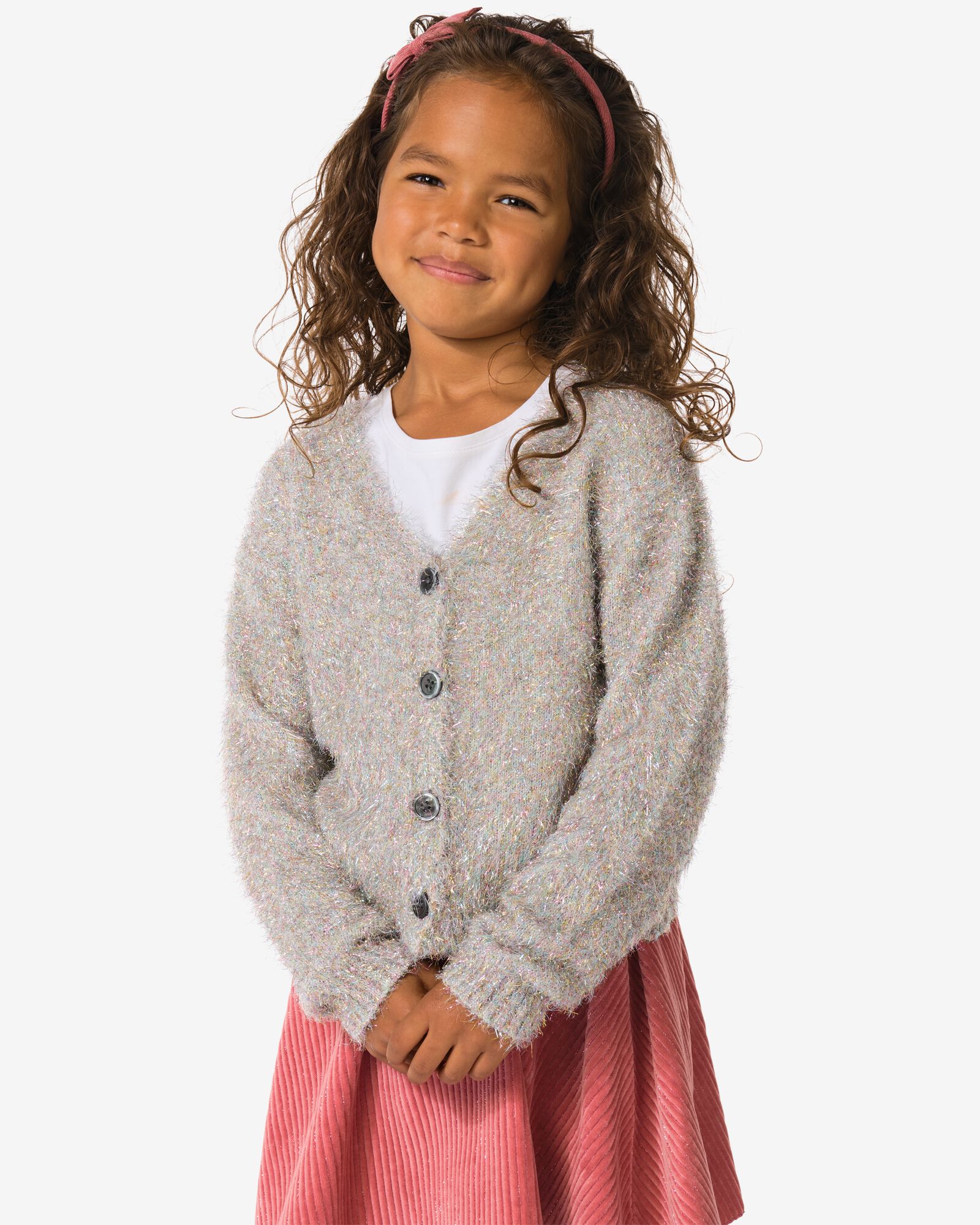 kindervest glitter zilver - 30831968SILVER - HEMA