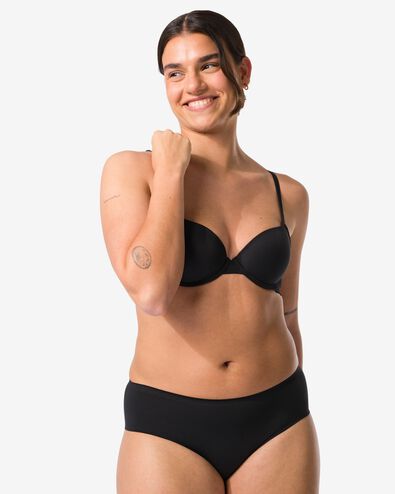 push-up bh met beugel zwart - 21860580BLACK - HEMA