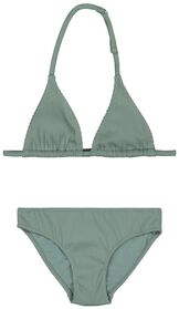 kinder bikini ribbels groen groen - 1000027398 - HEMA