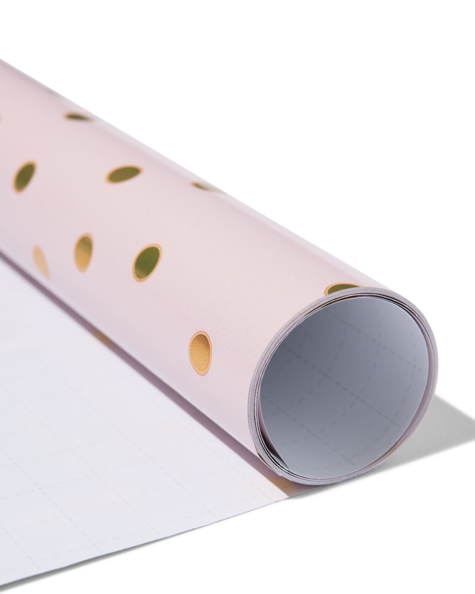 cadeaupapier 200x70cm stippen goud - 14701199 - HEMA