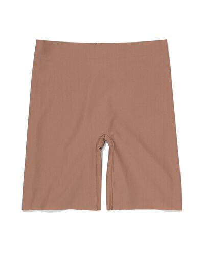 medium corrigerende biker hoge taille middenbruin middenbruin - 1000022645 - HEMA