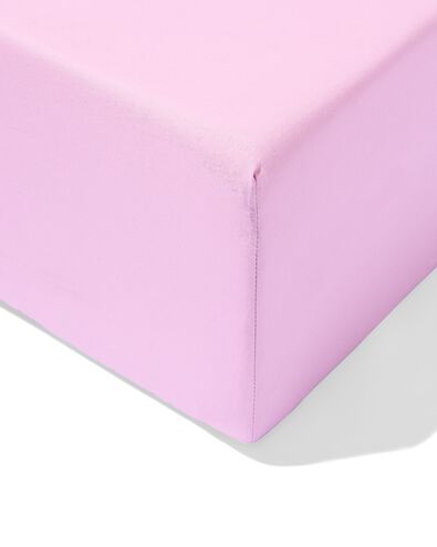 drap-housse 90x200cm coton doux lilas - 5160016 - HEMA