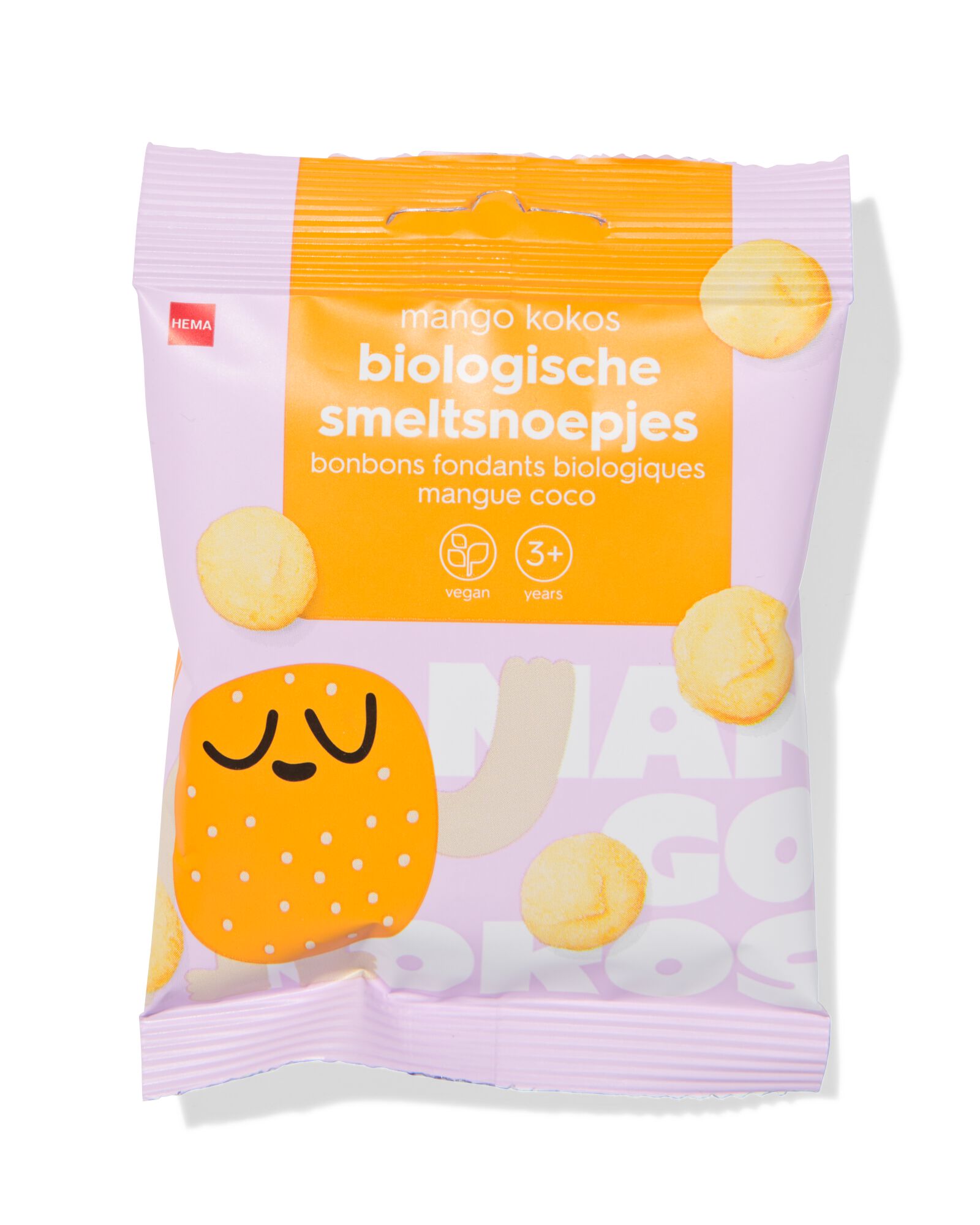 bio smeltsnoepjes mango-kokos 10g - 10250036 - HEMA