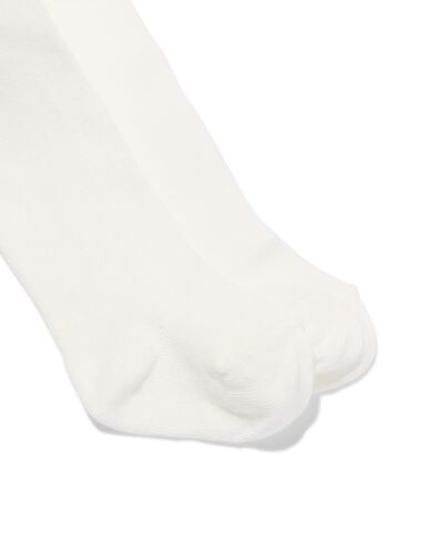 2 collants épais bébé blanc cassé blanc cassé - 1000009823 - HEMA