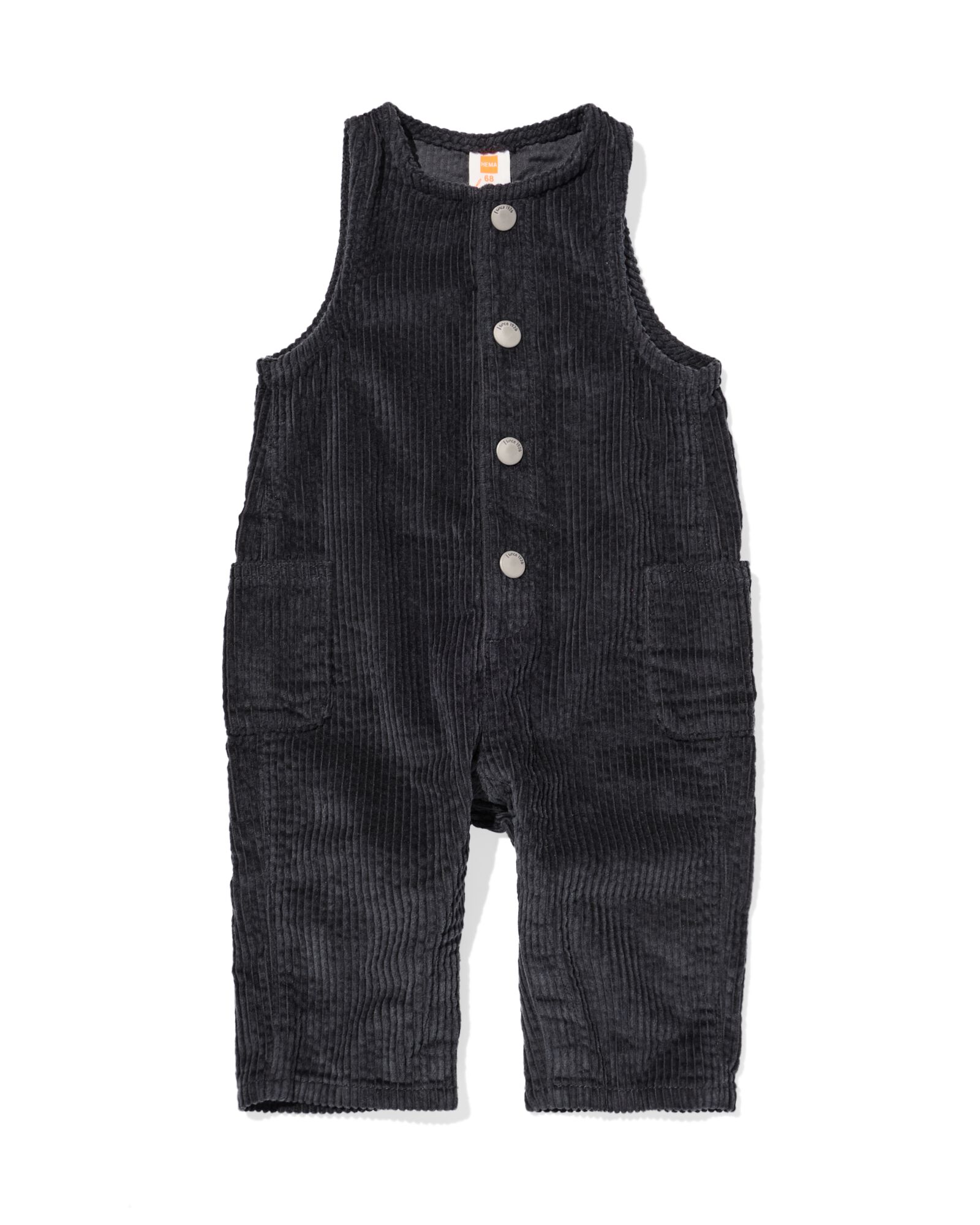 Baby-Jumpsuit, Kord  dunkelgrau - 33168870DARKGREY - HEMA