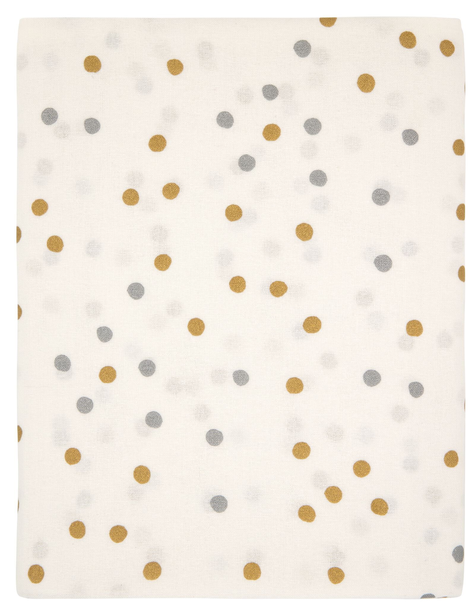Tischdecke, Baumwolle, 140 x 240 cm, weiß mit Punkten - 5300121 - HEMA