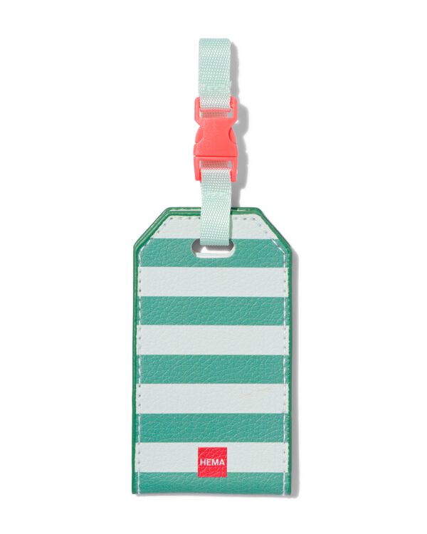 Gepäckanhänger, grün, Streifen - 18640032 - HEMA