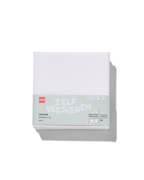 3&nbsp;toiles de peinture 10x10 - 15900120 - HEMA