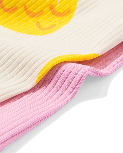 Kinderleggings, kurz, gerippt, Ananas &ndash; 2 St&uuml;ck ecru - 30857205ECRU - HEMA