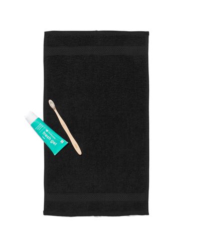 petite serviette 33x50 qualit&eacute; &eacute;paisse noir noir petite serviette - 5210134 - HEMA