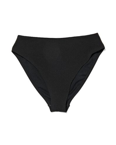 Damen-Bikinislip, hohe Taille schwarz M - 22351353 - HEMA