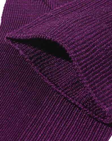 damessokken rib donkerpaars donkerpaars - 4280650DARKPURPLE - HEMA
