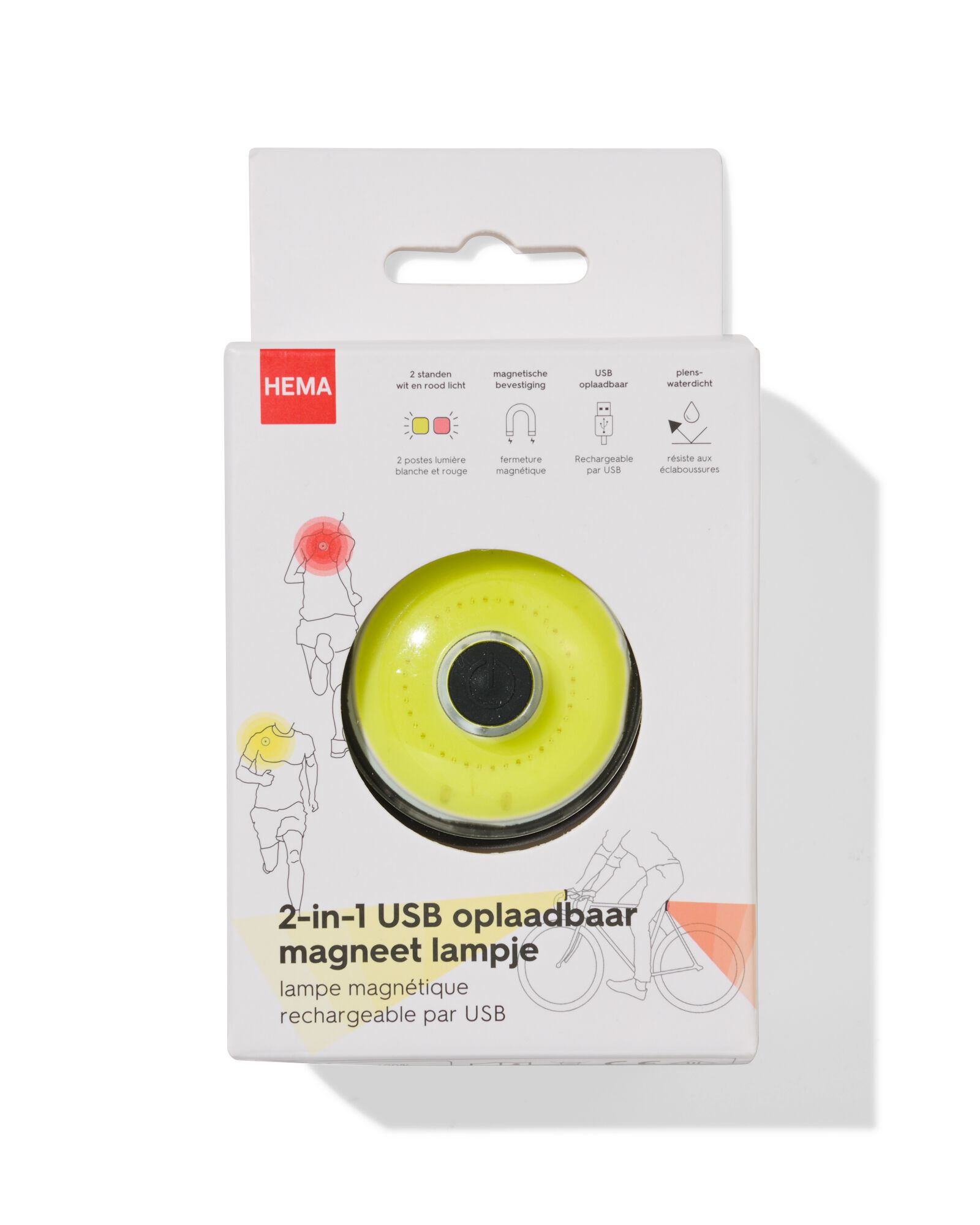 2-in-1 USB oplaadbaar magneet lampje - 41150107 - HEMA