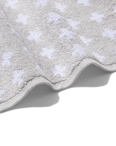 petite serviette - qualité épaisse - 30x55 - gris clair à croix blanches gris clair petite serviette - 5220040 - HEMA