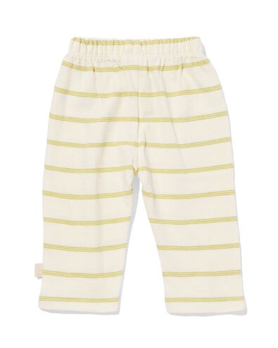 pantalon nouveau-n&eacute; coupe confortable jersey rayures &eacute;cru &eacute;cru - 33446920ECRU - HEMA