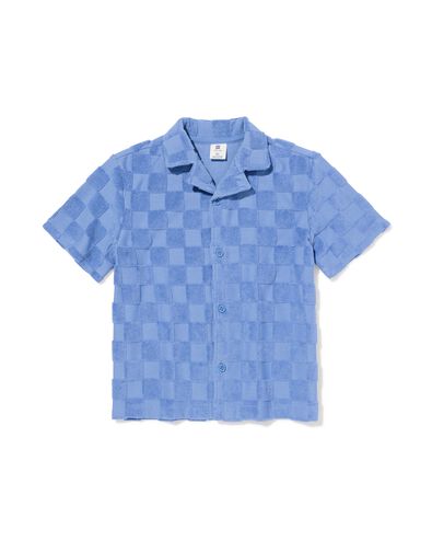 chemise enfant tissu &eacute;ponge blocs bleu bleu - 30720218BLUE - HEMA