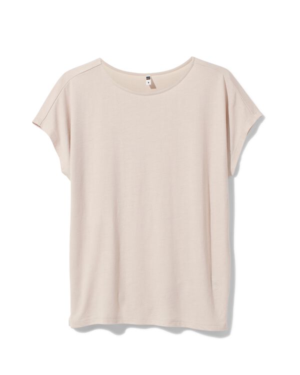 Damen-T-Shirt Amelie, mit Bambus weiß weiß - 1000031279 - HEMA