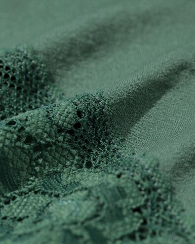 dameshipster naadloos micro met kant donkergroen donkergroen - 19641544DARKGREEN - HEMA