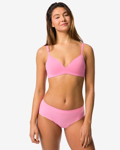 culotte hipster menstruelle sans coutures absorption l&eacute;g&egrave;re rose - 19602605PINK - HEMA