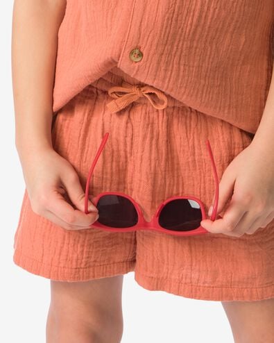 Kinderbekleidungsset Shirt und Shorts, Regular Fit hellbraun 122/128 - 30716428 - HEMA