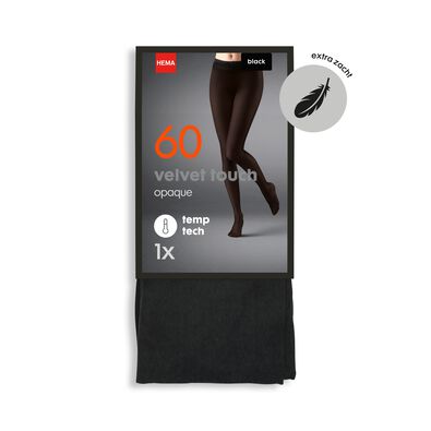collant velvet temptech opaque 60 deniers noir - 1000001189 - HEMA