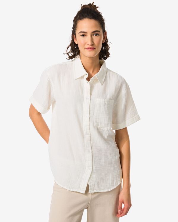chemisier femme Kai blanc - 36330070WHITE - HEMA