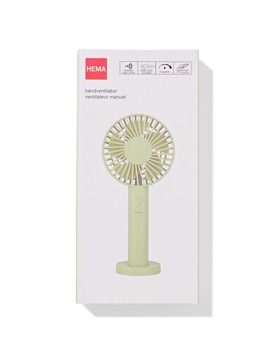handventilator ⌀11.5x23.5cm groen - 80200039 - HEMA