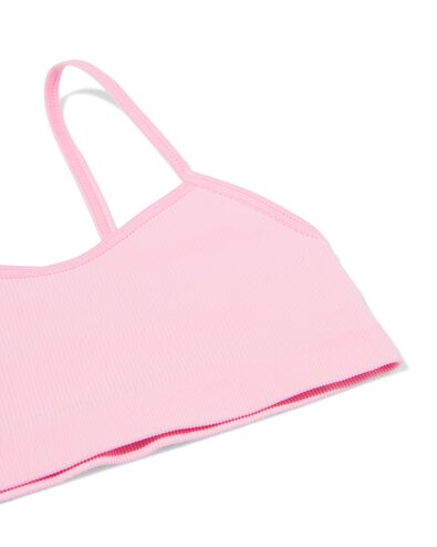 kindertop naadloos - 2 stuks roze roze - 19360370PINK - HEMA