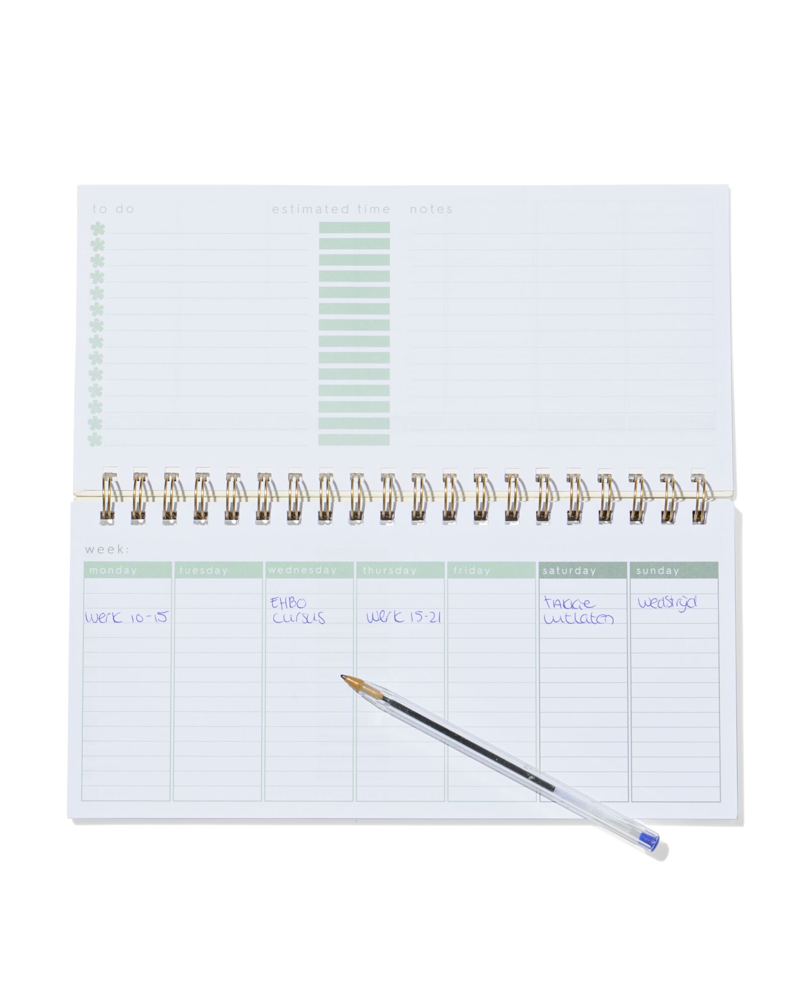 agenda hebdomadaire spirale relief - 14100225 - HEMA