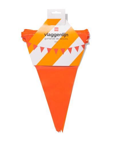 Wimpelkette, orange, 10 m  - 60800278 - HEMA