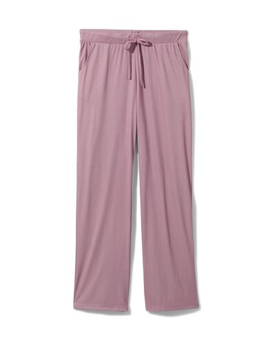 pantalon de pyjama femme avec viscose mauve S - 23400401 - HEMA