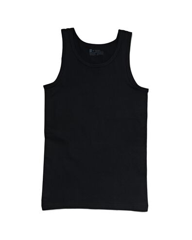 chemises homme sans couture perfect comfort - 2 pi&egrave;ces noir noir - 1000009783 - HEMA
