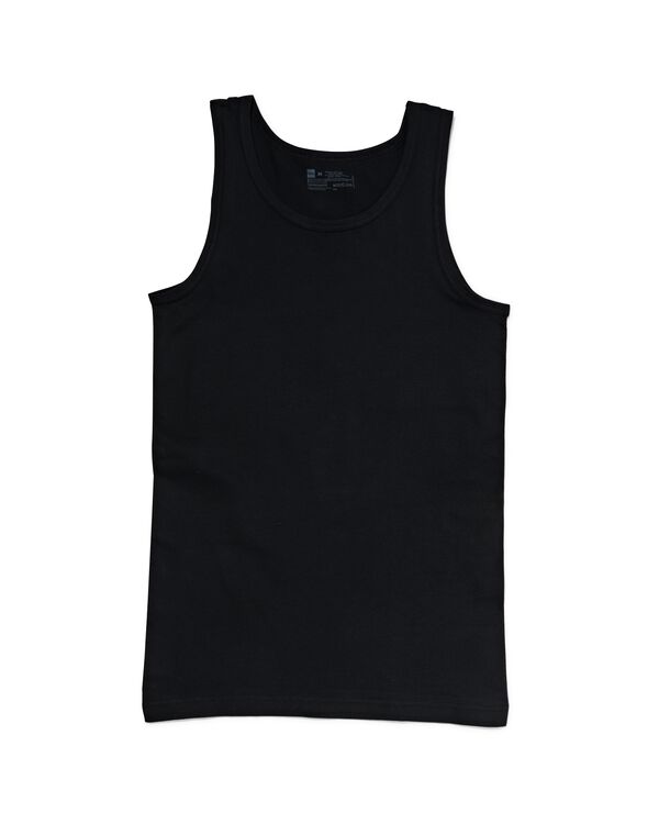 chemises homme sans couture perfect comfort - 2 pi&egrave;ces noir noir - 1000009783 - HEMA