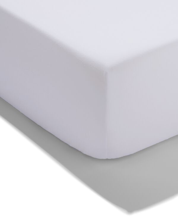 drap-housse 70x150cm coton doux blanc - 5180048 - HEMA