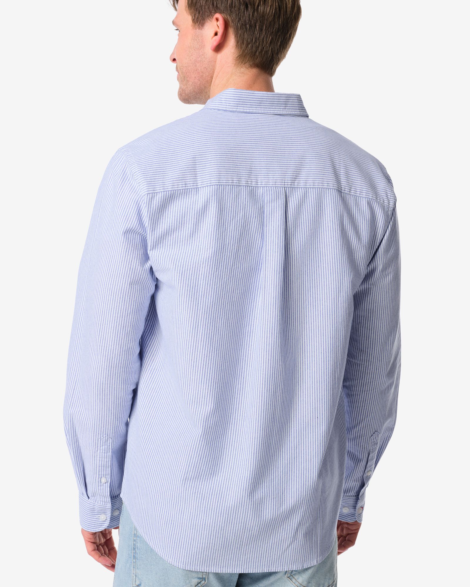 herenoverhemd Scott blauw blauw - 2103280BLUE - HEMA