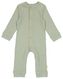 Newborn-Jumpsuit, gerippt, mit Bambus, elastisch grün - 1000026306 - HEMA