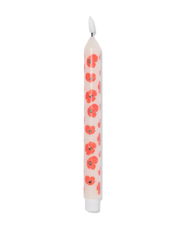 Bougie de table LED ⌀2.3x29cm fleur - 13550158 - HEMA