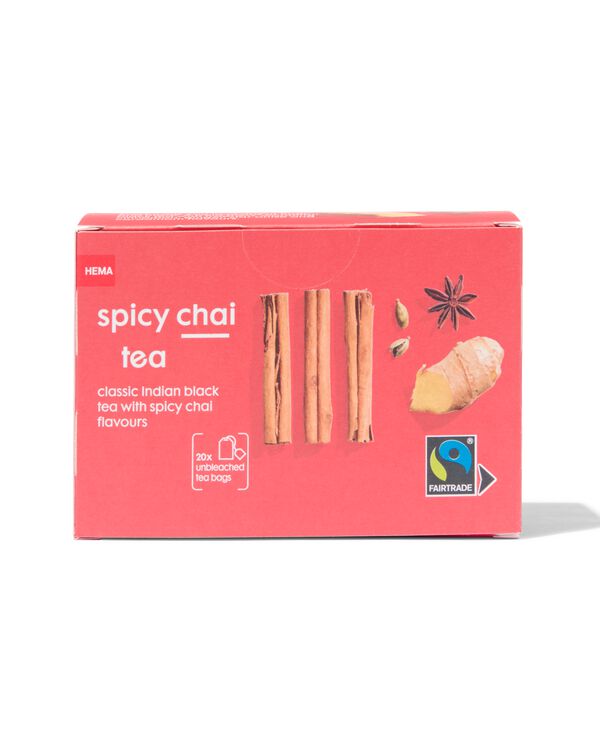 20 sachets de thé noir chai tea - 17190109 - HEMA