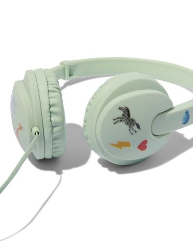 kinder koptelefoon met volumebegrenzing mint - 39620038 - HEMA