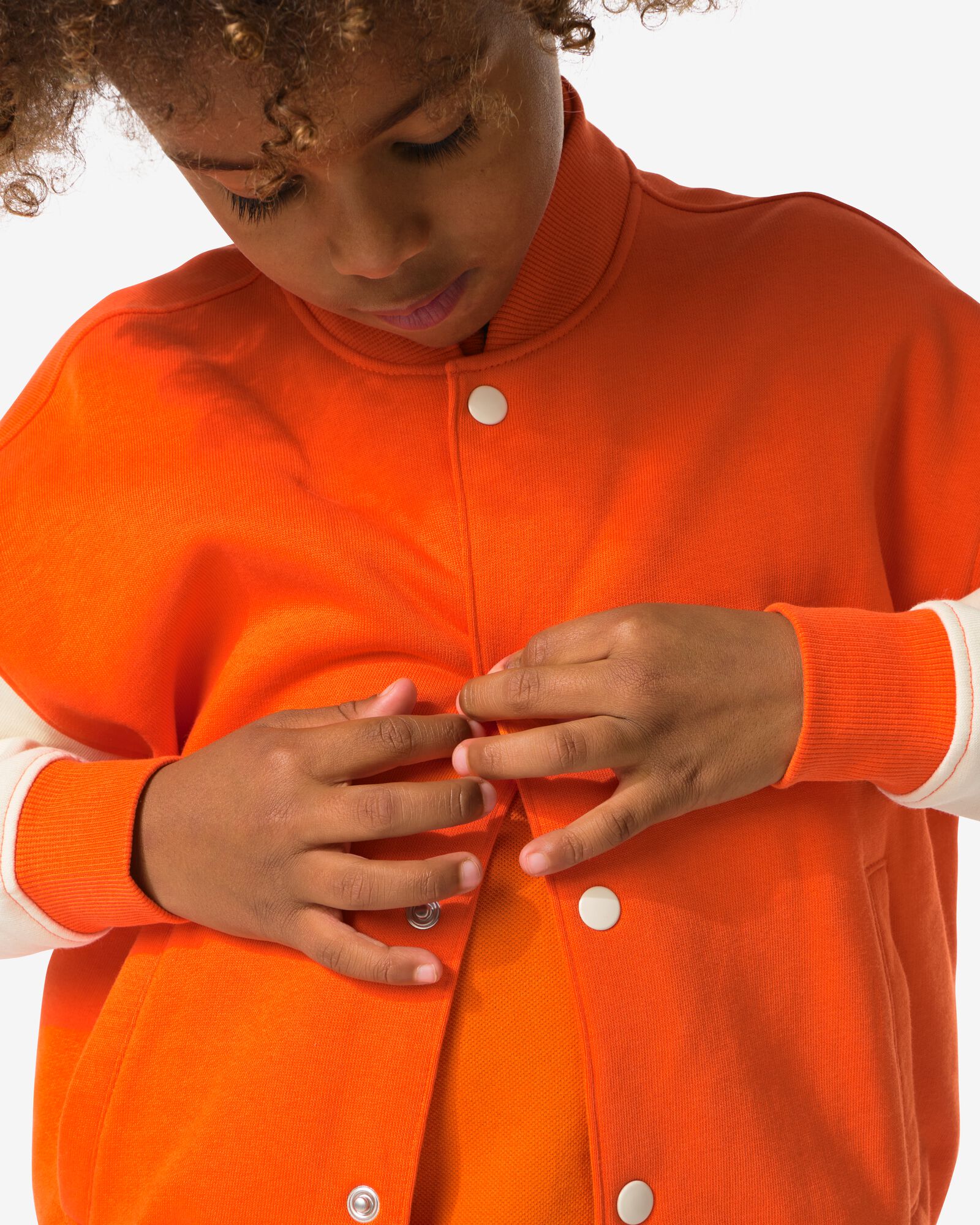 Baseballjacke f&uuml;r Kinder, K&ouml;nigstag orange - 30787321ORANGE - HEMA