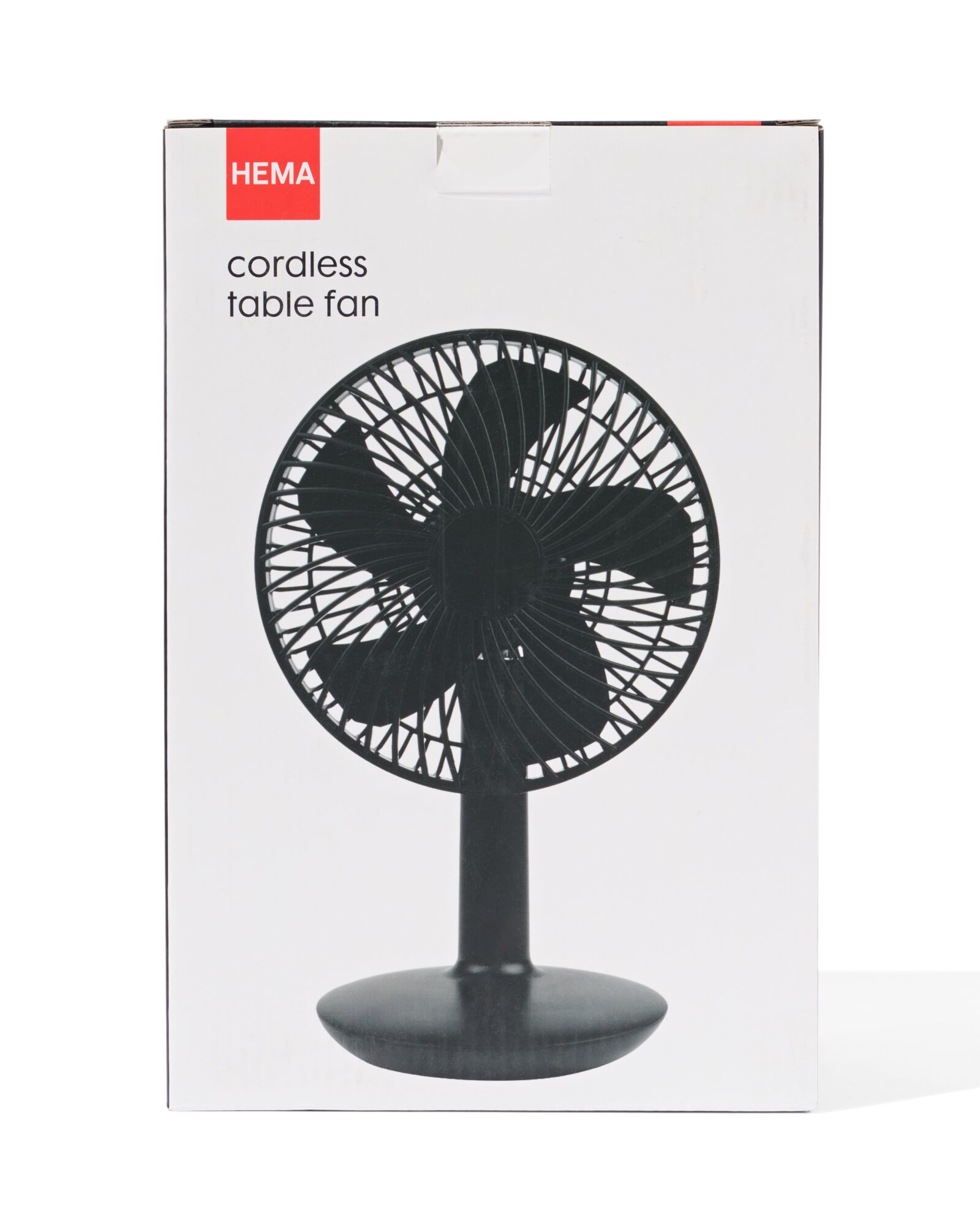 tafelventilator draadloos stil zwart &Oslash;16cm - 80200022 - HEMA