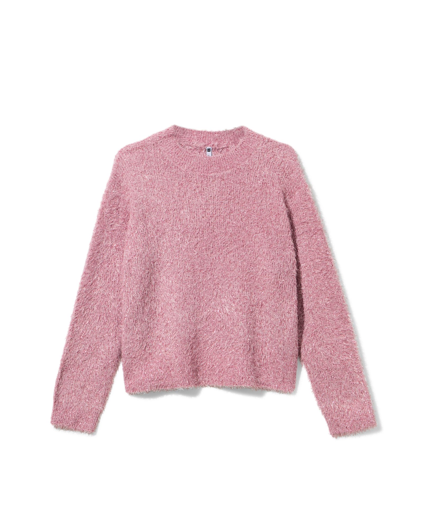 damestrui gebreid Flora glitter lichtroze lichtroze - 36206060LIGHTPINK - HEMA