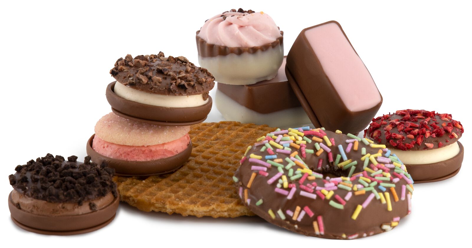 macarons chocolade - 10 stuks - 10309502 - HEMA