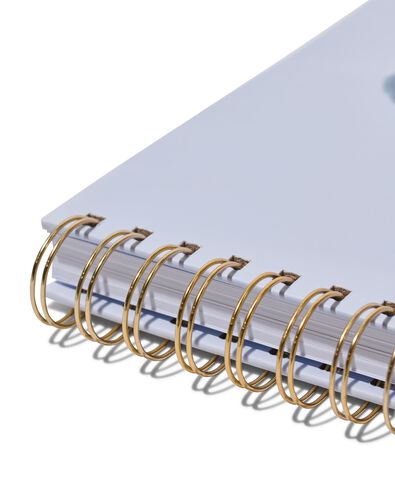 carnet &agrave; croquis avec spirale pages vierges 25.4x18.6 gris - 14190093 - HEMA