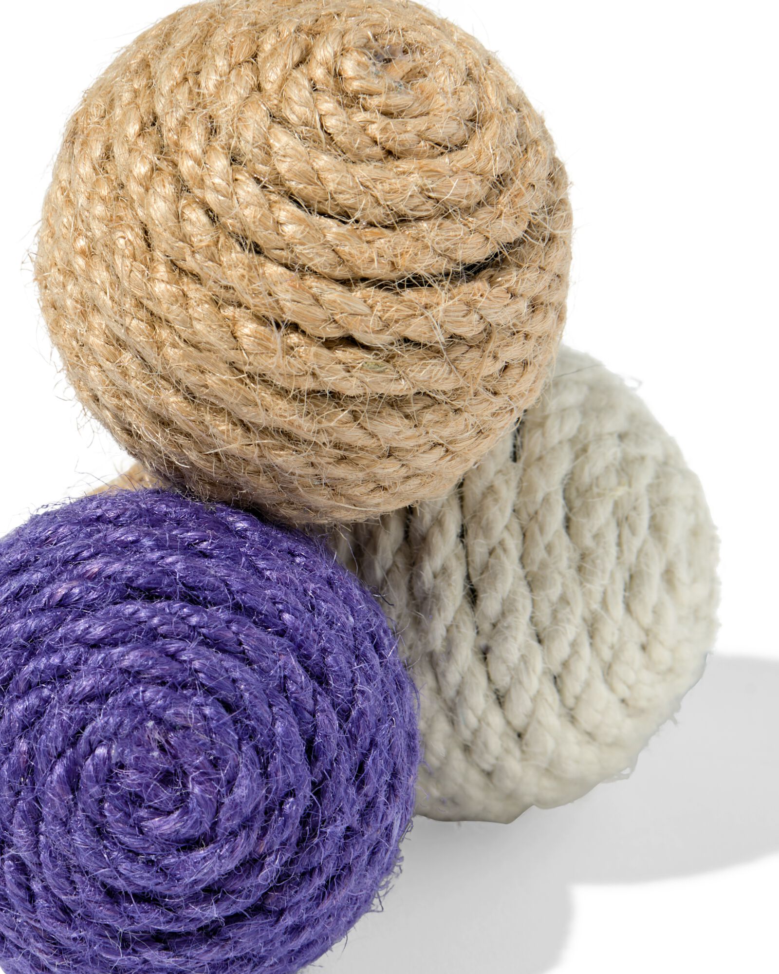 kattenspeeltje 33cm sisal balletjes  - 61100344 - HEMA