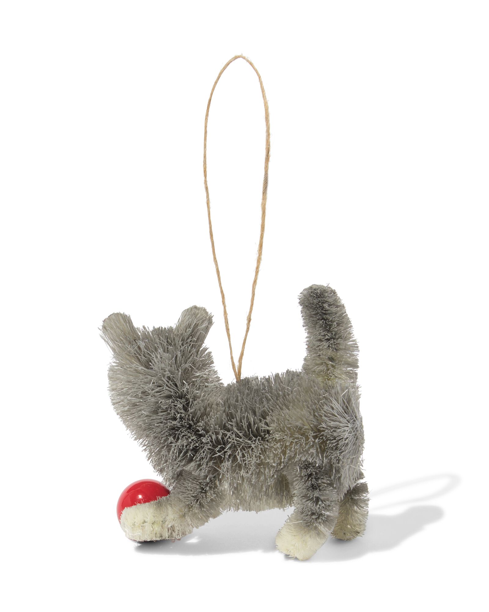 d&eacute;coration de No&euml;l &agrave; suspendre 7,9cm sisal chat - 25100246 - HEMA