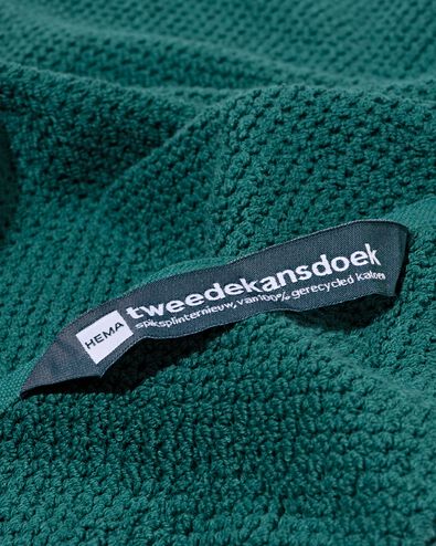 serviette de bain 2&egrave;me vie coton recycl&eacute; vert vert - 2000000381 - HEMA