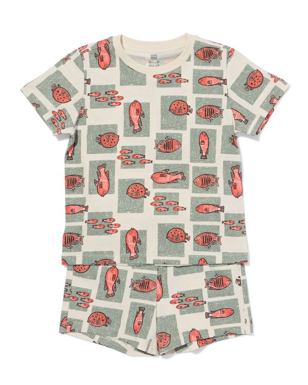 pyjacourt enfant poissons blanc cass&eacute; blanc cass&eacute; - 23001560OFFWHITE - HEMA