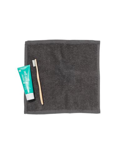 4 serviettes pour le visage 30x30 grises - qualit&eacute; &eacute;paisse - 5210074 - HEMA